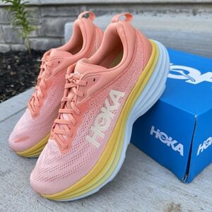 NEW Hoka One One Womens Size 12 B / Men's 10.5 B Bondi 8 Running Shoes Walking‎